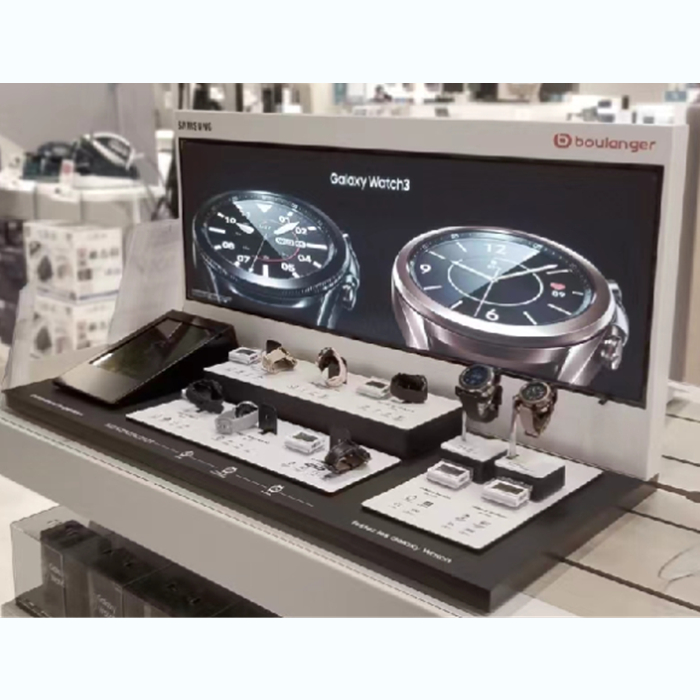 Electronics display racks