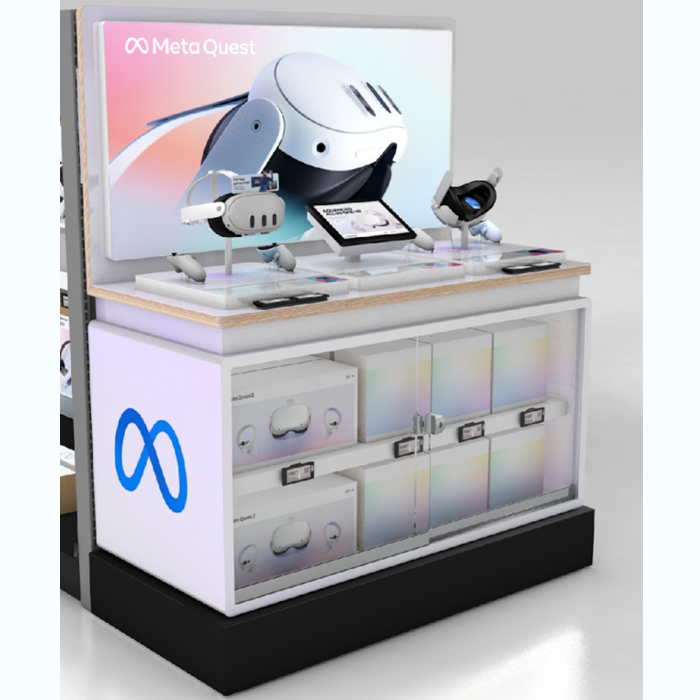 Electronics display racks