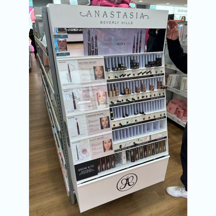 Cosmetics display racks