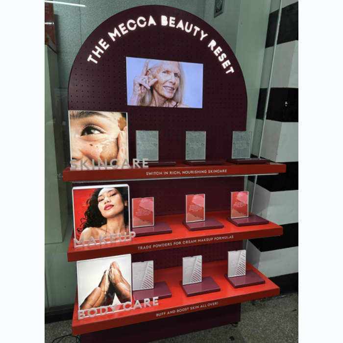 Cosmetics display racks