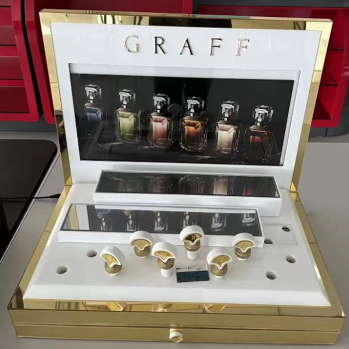 Cosmetics display racks