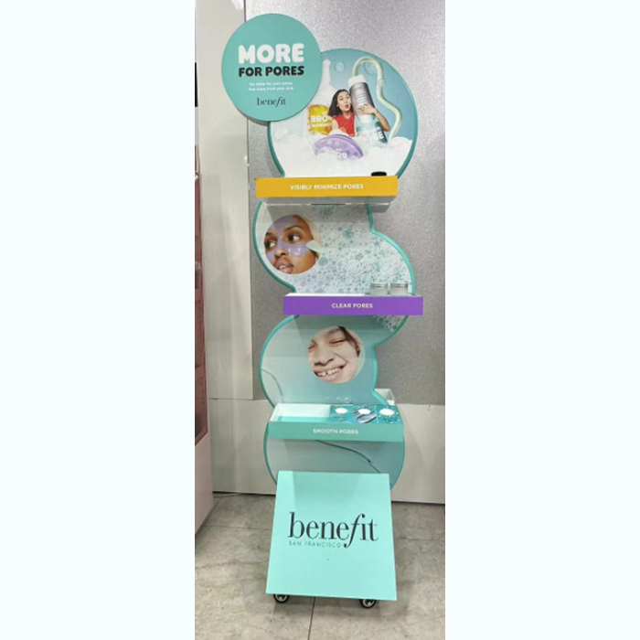 Cosmetics display racks