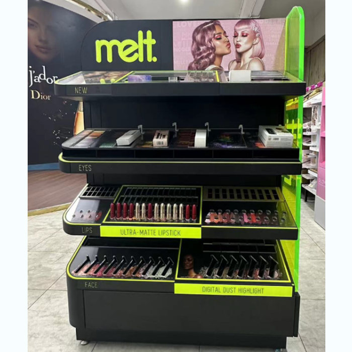 Cosmetics display racks